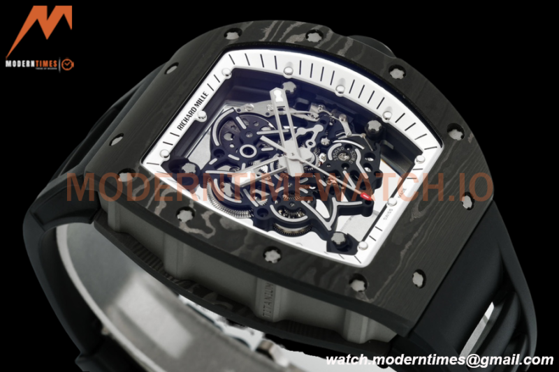 Richard Mille - RM055 Bubba Watson Black NTPT/RU Blk/Wht Rehaut Skeleton ZF RMUL2