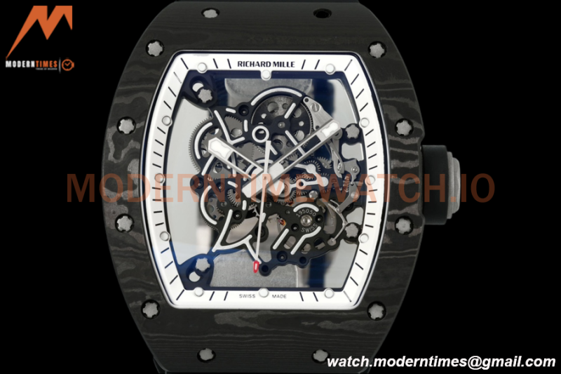 Richard Mille - RM055 Bubba Watson Black NTPT/RU Blk/Wht Rehaut Skeleton ZF RMUL2