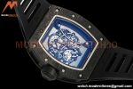 Richard Mille - RM055 Bubba Watson Black NTPT/RU Blk/Wht/Red Rehaut Skeleton ZF RMUL2