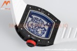 Richard Mille - RM055 Bubba Watson Black NTPT/RU Wht/Red Rehaut Skeleton ZF RMUL2