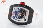 Richard Mille - RM055 Bubba Watson Black NTPT/RU Wht/Red Rehaut Skeleton ZF RMUL2