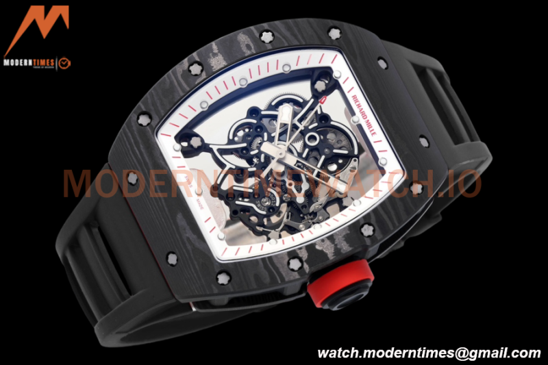Richard Mille - RM055 Bubba Watson Black NTPT/RU Blk/Red/Wht Rehaut Skeleton ZF RMUL2