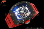 Richard Mille - RM055 Bubba Watson Black NTPT/RU Blk/Red/Blk Rehaut Skeleton ZF RMUL2