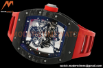 Richard Mille - RM055 Bubba Watson Black NTPT/RU Blk/Red/Blk Rehaut Skeleton ZF RMUL2