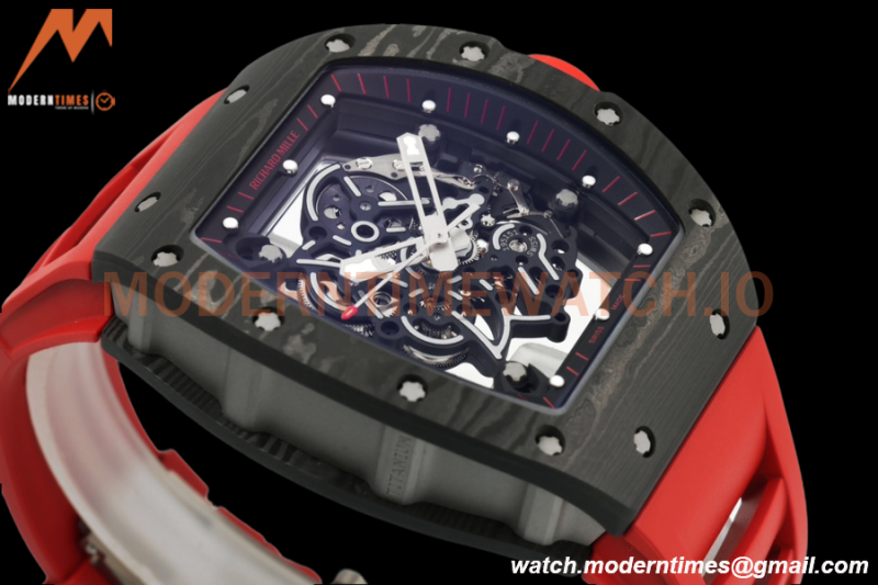 Richard Mille - RM055 Bubba Watson Black NTPT/RU Blk/Red/Blk Rehaut Skeleton ZF RMUL2