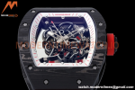 Richard Mille - RM055 Bubba Watson Black NTPT/RU Blk/Red/White Rehaut Skeleton ZF RMUL2