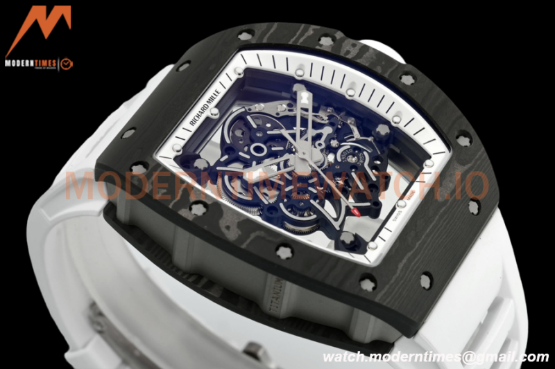 Richard Mille - RM055 Bubba Watson Black NTPT/RU Blk/White Rehaut Skeleton ZF RMUL2