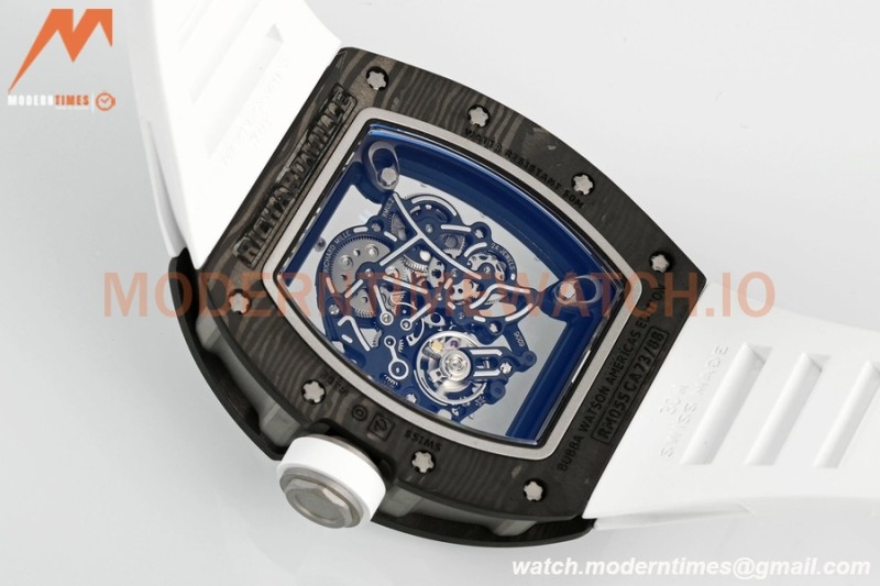 Richard Mille - RM055 Bubba Watson Black NTPT/RU Blk/White Rehaut Skeleton ZF RMUL2