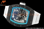 Richard Mille - RM055 Bubba Watson Black NTPT/RU Wht/Blue Rehaut Skeleton ZF RMUL2