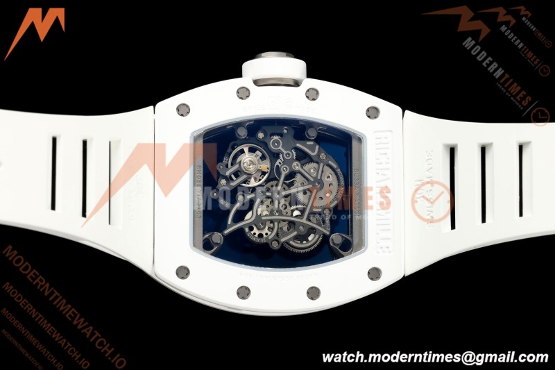 Richard Mille - RM055 Bubba Watson White Ceramic Wht/RU Skeleton ZF RMUL2 | 리차드 밀 - RM055 버바 왓슨 화이트 세라믹 화이트/RU 스켈레톤 ZF RMUL2