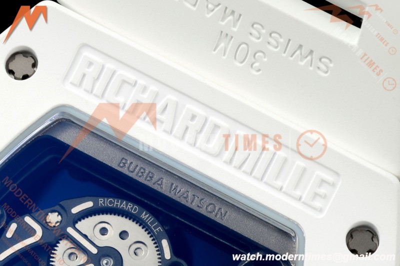 Richard Mille - RM055 Bubba Watson White Ceramic Wht/RU Skeleton ZF RMUL2 | 리차드 밀 - RM055 버바 왓슨 화이트 세라믹 화이트/RU 스켈레톤 ZF RMUL2