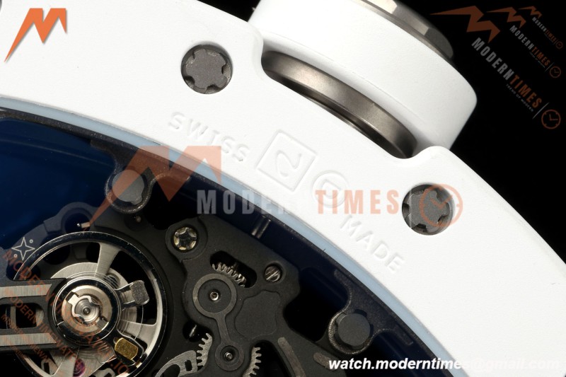Richard Mille - RM055 Bubba Watson White Ceramic Wht/RU Skeleton ZF RMUL2 | 리차드 밀 - RM055 버바 왓슨 화이트 세라믹 화이트/RU 스켈레톤 ZF RMUL2