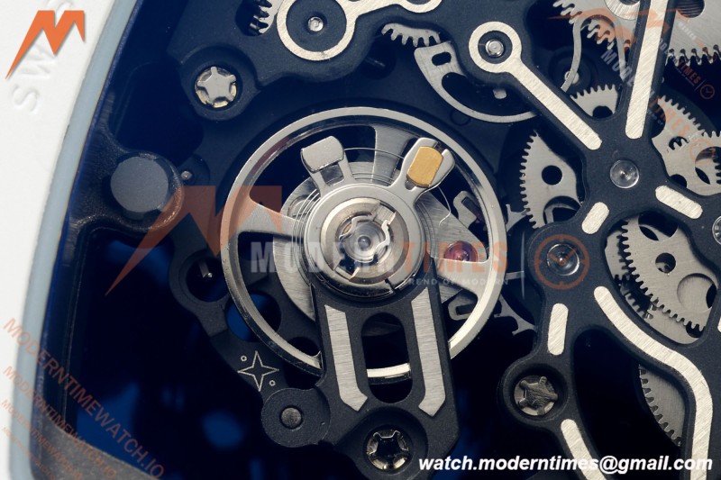 Richard Mille - RM055 Bubba Watson White Ceramic Wht/RU Skeleton ZF RMUL2 | 리차드 밀 - RM055 버바 왓슨 화이트 세라믹 화이트/RU 스켈레톤 ZF RMUL2