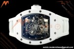 Richard Mille - RM055 Bubba Watson White Ceramic Wht/RU Skeleton ZF RMUL2 | 리차드 밀 - RM055 버바 왓슨 화이트 세라믹 화이트/RU 스켈레톤 ZF RMUL2