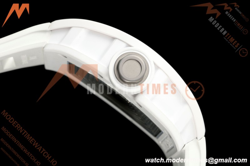 Richard Mille - RM055 Bubba Watson White Ceramic Wht/RU Skeleton ZF RMUL2 | 리차드 밀 - RM055 버바 왓슨 화이트 세라믹 화이트/RU 스켈레톤 ZF RMUL2