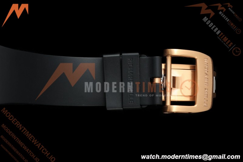 Richard Mille - RM07-01 Ladies Rose Gold Diamond BLK/RU Black Lips ZF Asian CRMA2