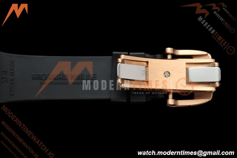 Richard Mille - RM07-01 Ladies Rose Gold Diamond BLK/RU Black Lips ZF Asian CRMA2