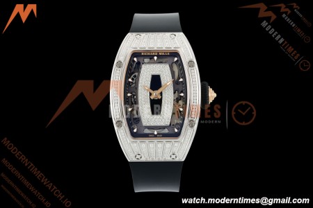 Richard Mille - RM07-01 Ladies Stainless Steel Diamond BLK/RU Black Lips ZF Asian CRMA2 | 리차드 밀 - RM07-01 여성용 스테인리스 스틸 다이아몬드 블랙/루비 블랙 립스 ZF 아시안 CRMA2
