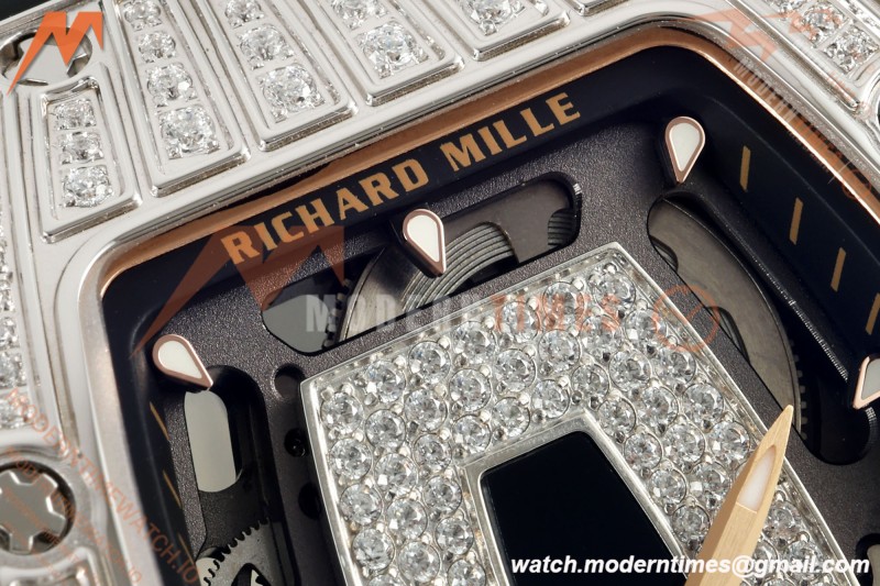 Richard Mille - RM07-01 Ladies Stainless Steel Diamond BLK/RU Black Lips ZF Asian CRMA2