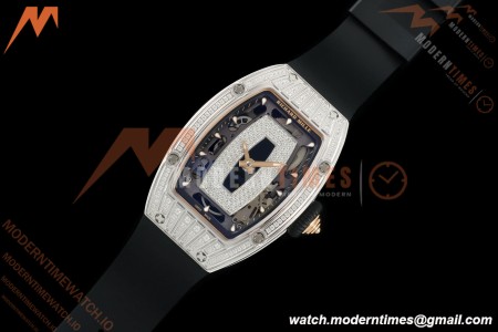 Richard Mille - RM07-01 Ladies Stainless Steel Diamond BLK/RU Black Lips ZF Asian CRMA2 | 리차드 밀 - RM07-01 여성용 스테인리스 스틸 다이아몬드 블랙/루비 블랙 립스 ZF 아시안 CRMA2