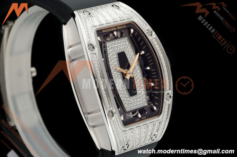 Richard Mille - RM07-01 Ladies Stainless Steel Diamond BLK/RU Black Lips ZF Asian CRMA2