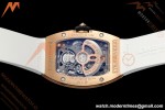 Richard Mille - RM07-01 Damen Roségold Diamant WHT/RU Rote Lippen ZF Asiatisch CRMA2 | 리차드 밀 - RM07-01 레이디스 로즈 골드 다이아몬드 화이트/러시안블루 레드 립스 ZF 아시안 CRMA2