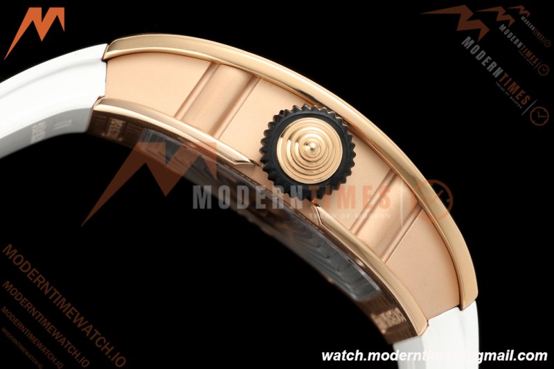 Richard Mille - RM07-01 Damen Roségold Diamant WHT/RU Rote Lippen ZF Asiatisch CRMA2 | 리차드 밀 - RM07-01 레이디스 로즈 골드 다이아몬드 화이트/러시안블루 레드 립스 ZF 아시안 CRMA2