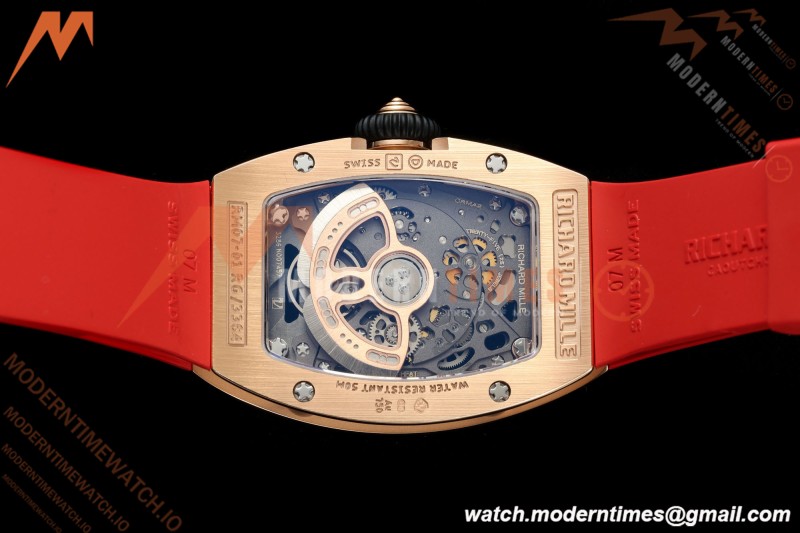 Richard Mille - RM07-01 Ladies Rose Gold Diamond RED/RU Red Lips ZF Asian CRMA2 | 리차드 밀 - RM07-01 레이디스 로즈 골드 다이아몬드 레드/RU 레드 립스 ZF 아시안 CRMA2