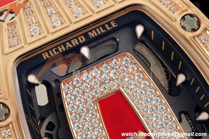 Richard Mille - RM07-01 Ladies Rose Gold Diamond RED/RU Red Lips ZF Asian CRMA2 | 리차드 밀 - RM07-01 레이디스 로즈 골드 다이아몬드 레드/RU 레드 립스 ZF 아시안 CRMA2
