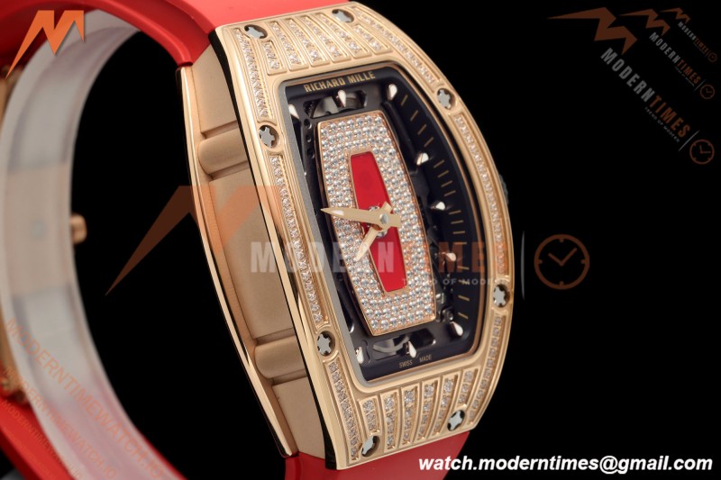 Richard Mille - RM07-01 Ladies Rose Gold Diamond RED/RU Red Lips ZF Asian CRMA2 | 리차드 밀 - RM07-01 레이디스 로즈 골드 다이아몬드 레드/RU 레드 립스 ZF 아시안 CRMA2