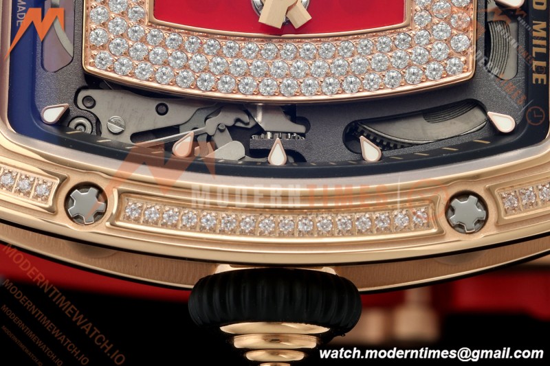 Richard Mille - RM07-01 Ladies Rose Gold Diamond RED/RU Red Lips ZF Asian CRMA2 | 리차드 밀 - RM07-01 레이디스 로즈 골드 다이아몬드 레드/RU 레드 립스 ZF 아시안 CRMA2
