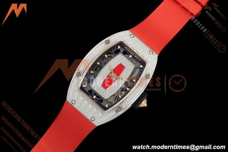 Richard Mille - RM07-01 Ladies Stainless Steel Diamond RED/RU Red Lips ZF Asian CRMA2 | 리차드 밀 - RM07-01 여성용 스테인리스 스틸 다이아몬드 레드/RU 레드 립스 ZF 아시안 CRMA2