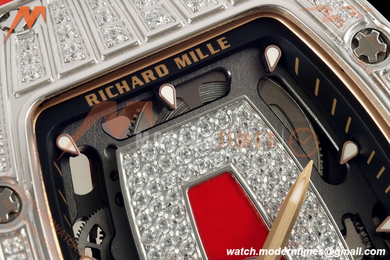 Richard Mille - RM07-01 Ladies Stainless Steel Diamond RED/RU Red Lips ZF Asian CRMA2