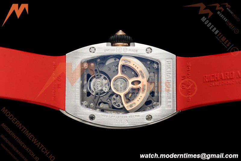 Richard Mille - RM07-01 Ladies Stainless Steel Diamond RED/RU Red Lips ZF Asian CRMA2