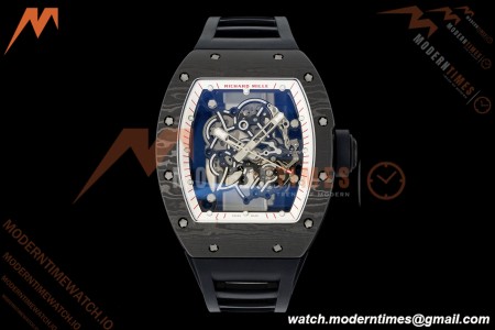 Richard Mille - RM055 Bubba Watson Black NTPT/RU Blk/Red/Wht Rehaut Skeleton KVF RMUL2