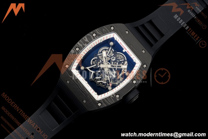 Richard Mille - RM055 Bubba Watson Black NTPT/RU Blk/Red/Wht Rehaut Skeleton KVF RMUL2