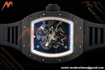 Richard Mille - RM055 Bubba Watson Black NTPT/RU Blk/Red/Wht Rehaut Skeleton KVF RMUL2