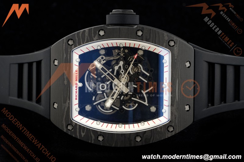 Richard Mille - RM055 Bubba Watson Black NTPT/RU Blk/Red/Wht Rehaut Skeleton KVF RMUL2