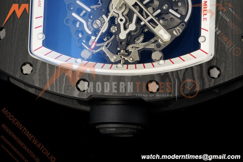 Richard Mille - RM055 Bubba Watson Black NTPT/RU Blk/Red/Wht Rehaut Skeleton KVF RMUL2