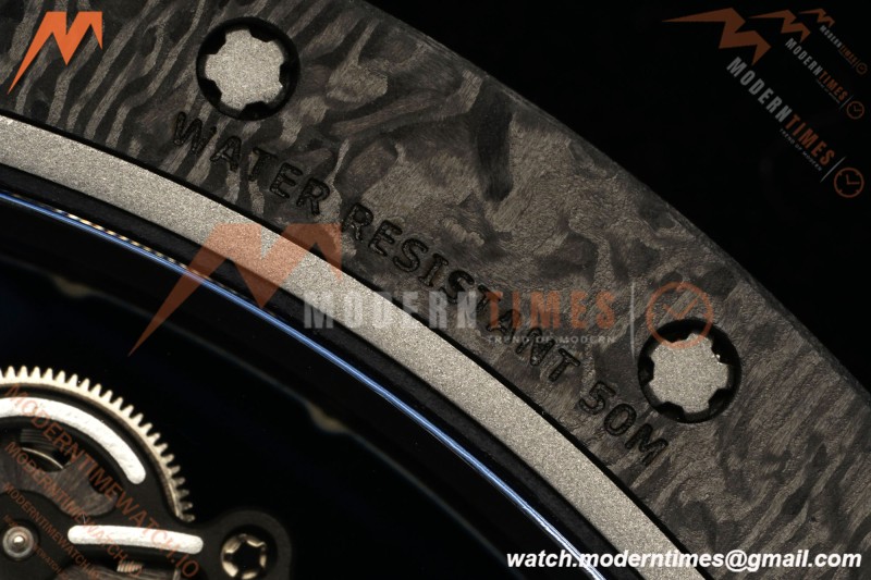 Richard Mille - RM055 Yas Marina Circuit White NTPT/RU Blue Rehaut Skeleton KVF RMUL2