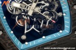 Richard Mille - RM055 Yas Marina Circuit White NTPT/RU Blue Rehaut Skeleton KVF RMUL2