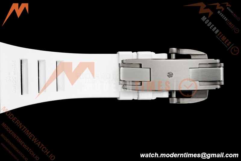 Richard Mille - RM055 Yas Marina Circuit White NTPT/RU Blue Rehaut Skeleton KVF RMUL2