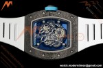 Richard Mille - RM055 Yas Marina Circuit White NTPT/RU Blue Rehaut Skeleton KVF RMUL2
