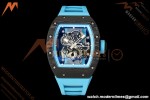 Richard Mille - RM055 Bubba Watson Black NTPT/RU Blu/Blu Rehaut Skeleton KVF RMUL2 | 리차드 밀 - RM055 버바 왓슨 블랙 NTPT/RU 블루/블루 르호 스켈레톤 KVF RMUL2