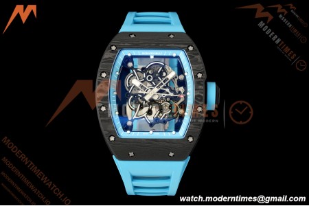 Richard Mille - RM055 Bubba Watson Black NTPT/RU Blu/Blu Rehaut Skeleton KVF RMUL2