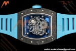 Richard Mille - RM055 Bubba Watson Black NTPT/RU Blu/Blu Rehaut Skeleton KVF RMUL2 | 리차드 밀 - RM055 버바 왓슨 블랙 NTPT/RU 블루/블루 르호 스켈레톤 KVF RMUL2