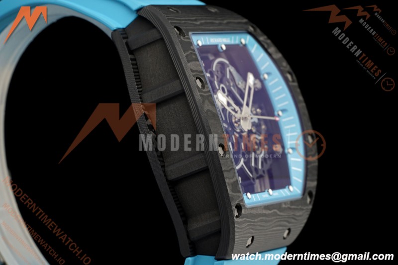 Richard Mille - RM055 Bubba Watson Black NTPT/RU Blu/Blu Rehaut Skeleton KVF RMUL2 | 리차드 밀 - RM055 버바 왓슨 블랙 NTPT/RU 블루/블루 르호 스켈레톤 KVF RMUL2