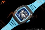 Richard Mille - RM055 Bubba Watson Black NTPT/RU Blu/Blu Rehaut Skeleton KVF RMUL2 | 리차드 밀 - RM055 버바 왓슨 블랙 NTPT/RU 블루/블루 르호 스켈레톤 KVF RMUL2