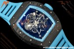 Richard Mille - RM055 Bubba Watson Black NTPT/RU Blu/Blu Rehaut Skeleton KVF RMUL2 | 리차드 밀 - RM055 버바 왓슨 블랙 NTPT/RU 블루/블루 르호 스켈레톤 KVF RMUL2