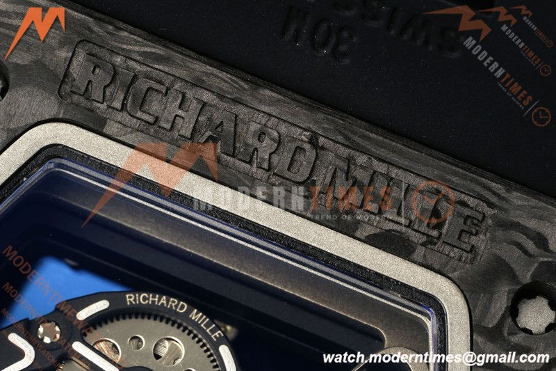 Richard Mille - RM055 Bubba Watson Black NTPT/RU Blk/Red/Blk Rehaut Skeleton KVF RMUL2